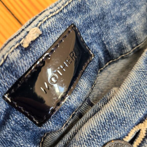 Mother The Looker Skinny Jeans 29 Dark Wash High Rise Slim Classic Minimalist - Picture 13 of 16